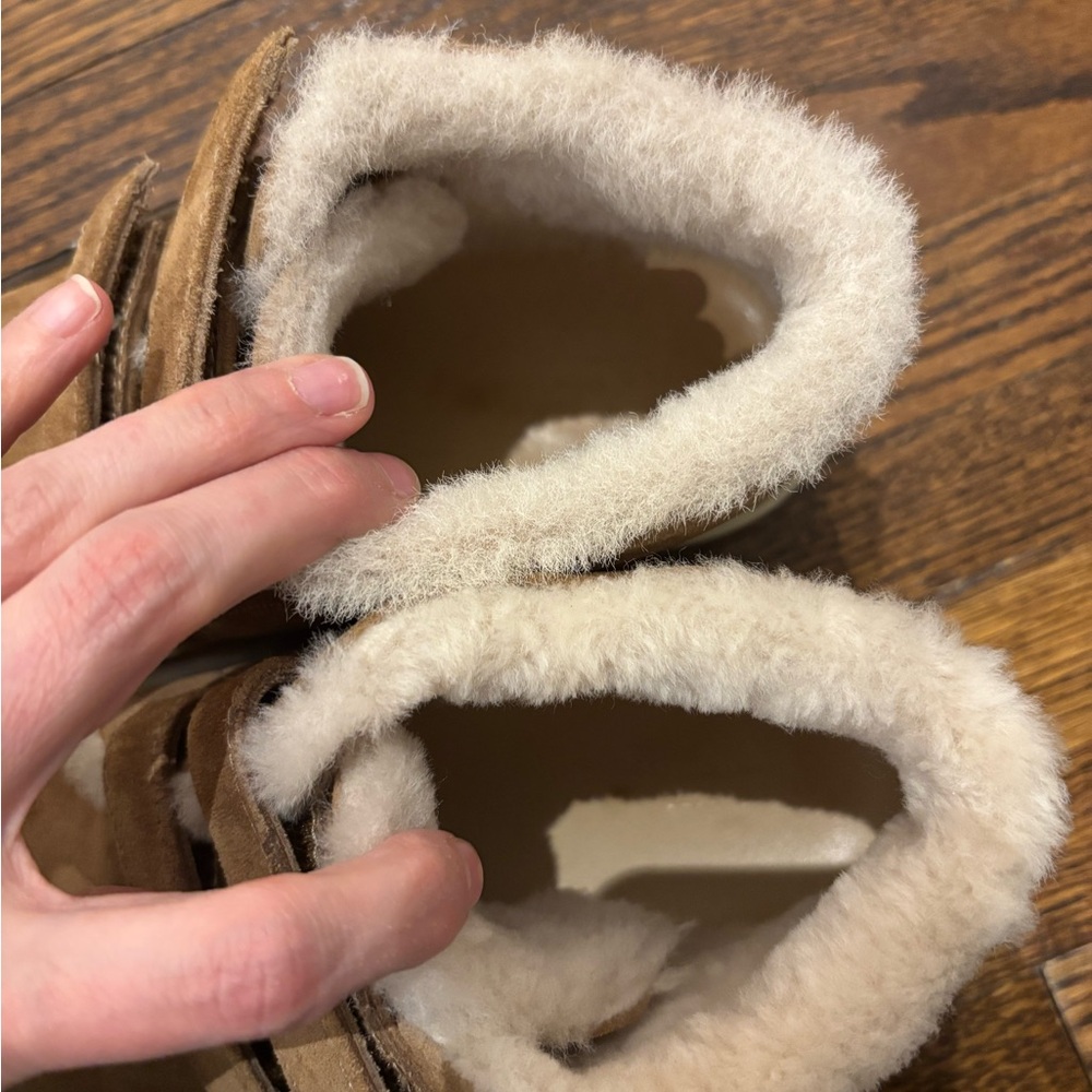 Rag & Bone Kent Suede Velcro shearling lined Sneakers - Picture 3 of 5